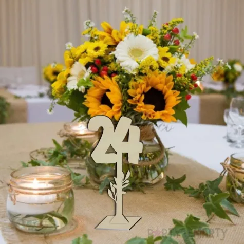 xx numer na stol 24 drewno