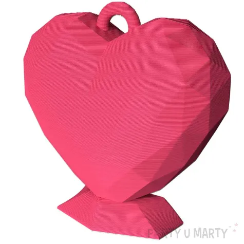xx obciaznik serce geometryczne rozowe