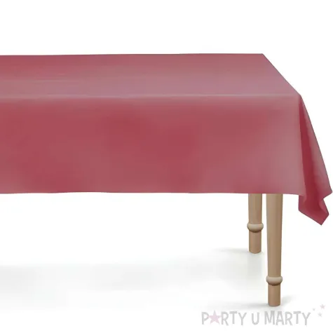 xx obrus 137x183 cm ciemny czerwony