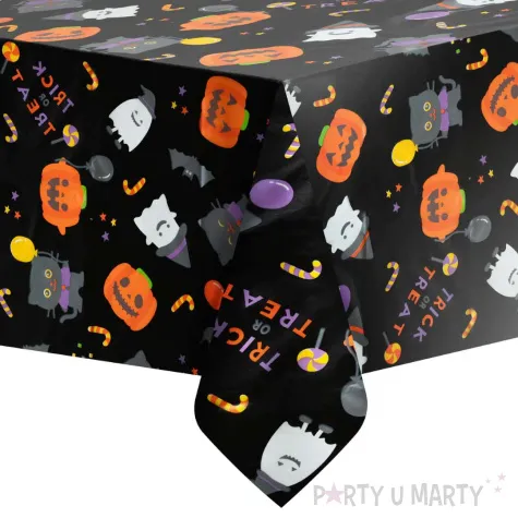 xx obrus happy halloween czarny 137x274cm