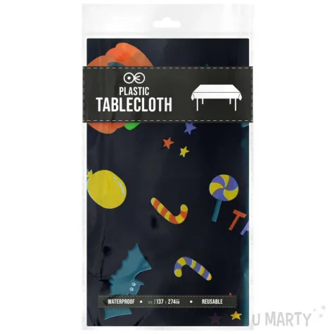 xx obrus happy halloween czarny 137x274cm