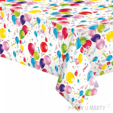 xx obrus papierowy om01 120x180cm zest 286 balony chlopak chlopiec dzieciece dziewczyna dzi