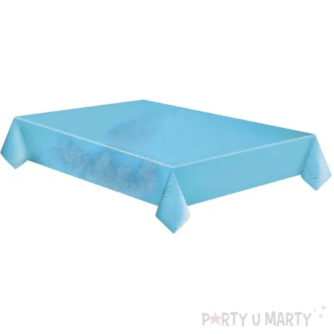 xx obrus papierowy white dots on blue 120 x 180 cm