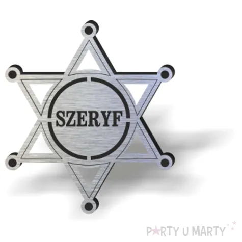 xx odznaka szeryf srebrna