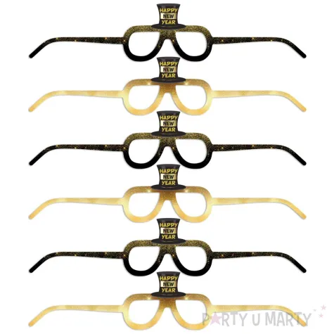 xx okulary happy new year w cylindrze x6