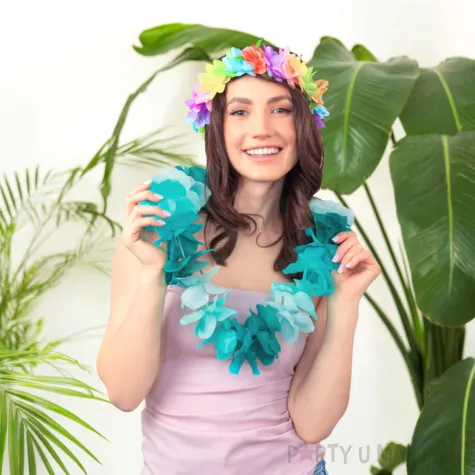 xx opaska hawajska na gumce kolorowa