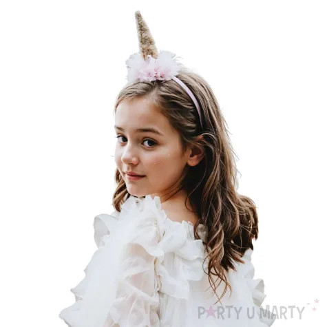 xx opaska jednorozec z falbanka 11x25 cm mix kolorow