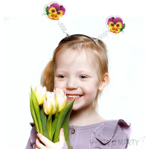 xx opaska kwiatek bratek