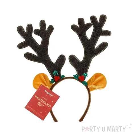 xx opaska rogi renifera z uszami 29x34cm mix