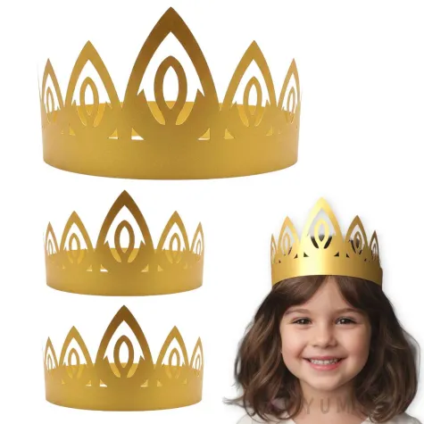 xx opaski papierowe tiara lux zloty