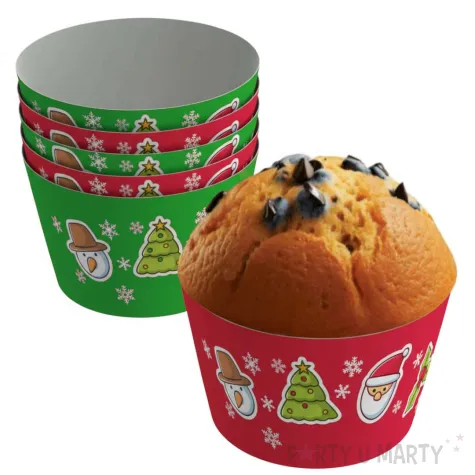 xx oslonki na muffinki bajeczne swieta 6 szt
