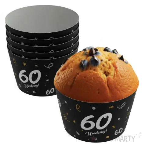 xx oslonki na muffinki glamour birthday 60