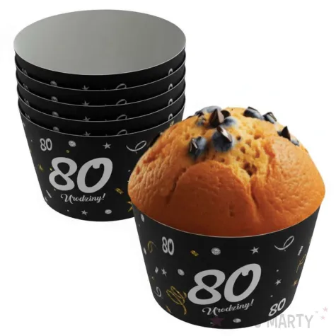 xx oslonki na muffinki glamour birthday 80