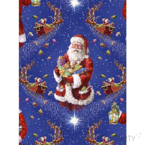 xx papier ozdobny 2 m wiety mikolaj i sanie 50415