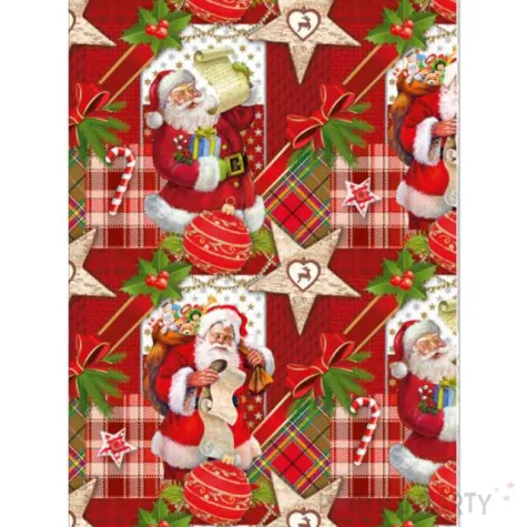 xx papier ozdobny 2m wiety mikolaj na obrusie 50417