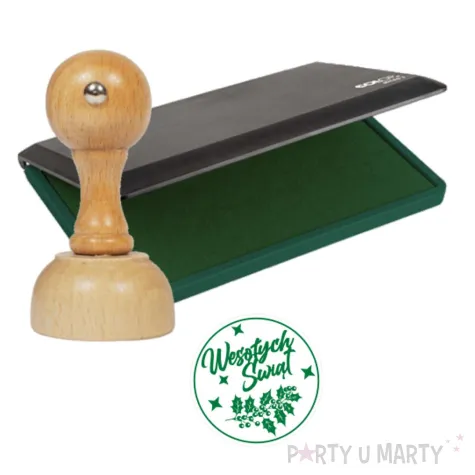 xx pieczatka wesolych swiat ostrokrzew ziel pod