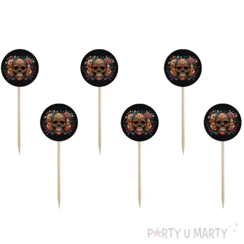 xx pikery na tort dia de los muertos 6 szt