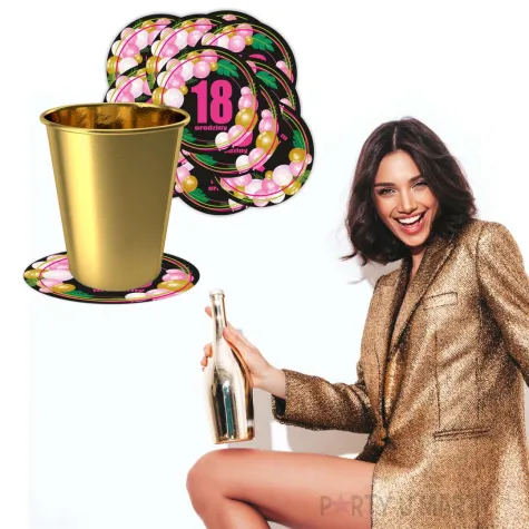 xx podkladki pap 18 urodziny roz baloniki