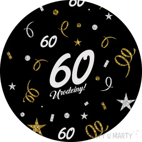 xx podkladki papierowe 60 urodziny glamour birthday