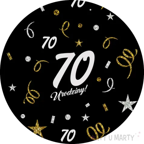 xx podkladki papierowe 70 urodziny glamour birthday