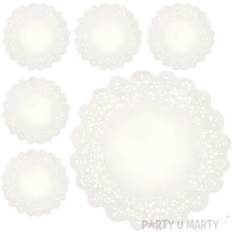 xx podkladki pod talerze bialy srednica ok 35 5 cm 1 op 50 szt