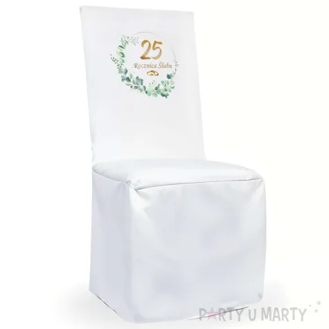 xx pokrowiec na krzeslo 25 rocznica slubu