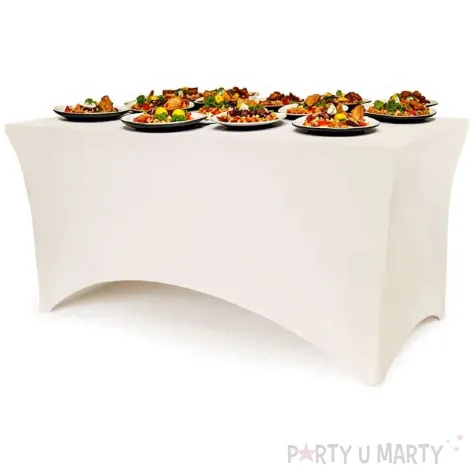 xx pokrowiec na stol bankietowy 183x76x74 cm cappuccino