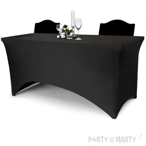 xx pokrowiec na stol bankietowy 183x76x74 cm czarny