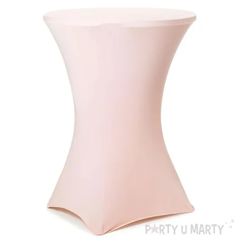 xx pokrowiec na stol koktajlowy 80x110 cm brudny roz