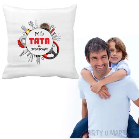 xx poszewka na poduszke tata debesciak