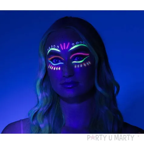 xx ppi zestaw do malowania twarzy neonowe farby aplikator