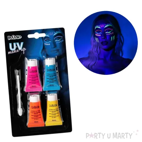 xx ppi zestaw do malowania twarzy neonowe farby aplikator