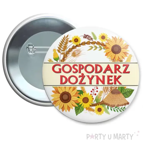 xx przypinka gospodarz domu sloneczniki