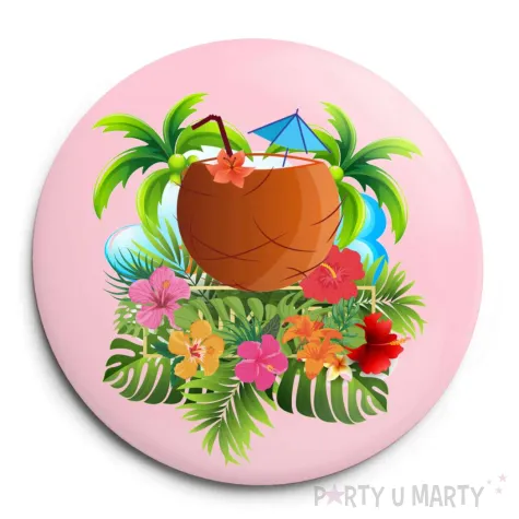 xx przypinka hawaje kokos