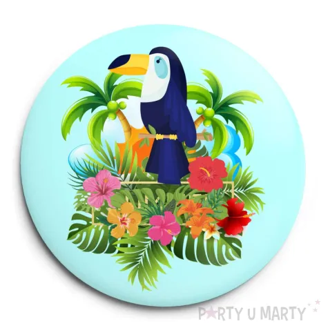 xx przypinka hawaje tukan