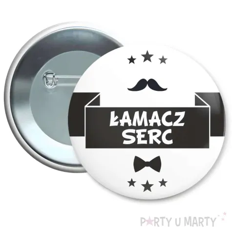 xx przypinka lamacz serc