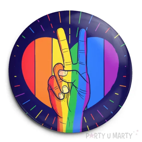 xx przypinka lgbt solidarnosc