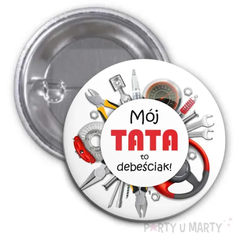 xx przypinka tata debesciak