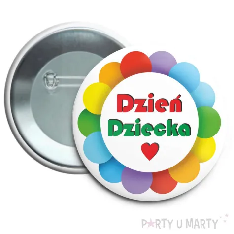xx przypinka teczowy dzien dziecka