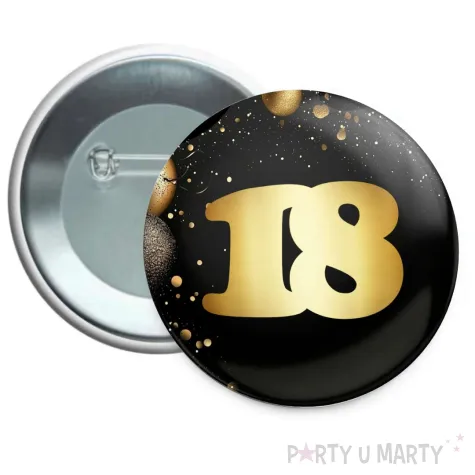 xx przypinka urodziny 18