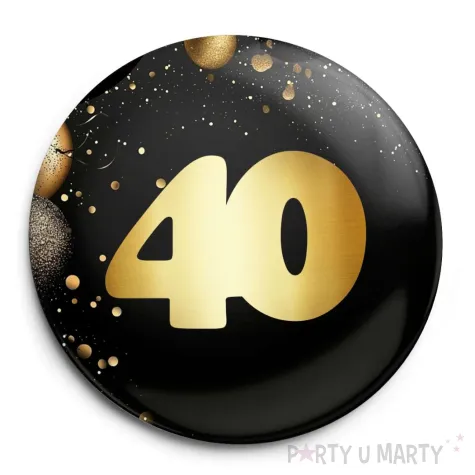 xx przypinka urodziny 40