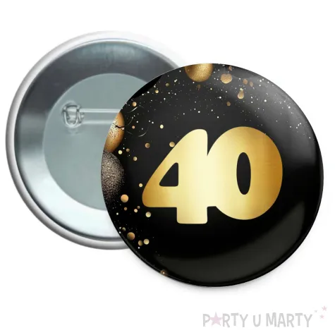 xx przypinka urodziny 40