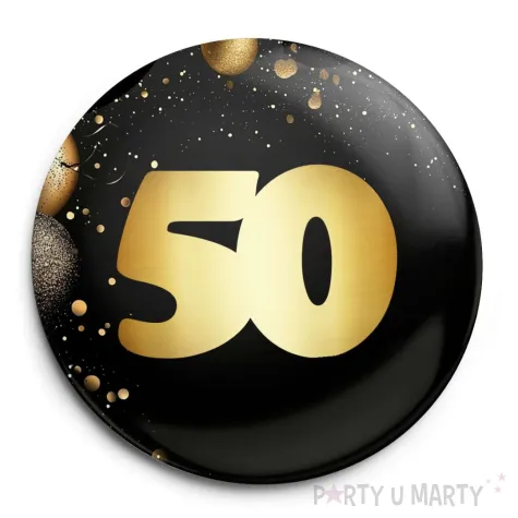 xx przypinka urodziny 50