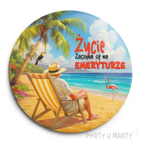 xx przypinka zycie zaczyna sie na emeryturze emeryt