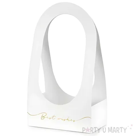 xx pudelko na kwiaty flowerbox best wishes 21 6 x 11 7 x 38 5 cm bialy