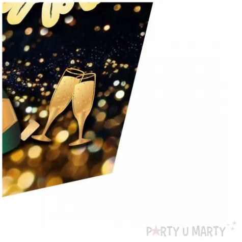 xx pudelko na popcorn szampanski nowy rok