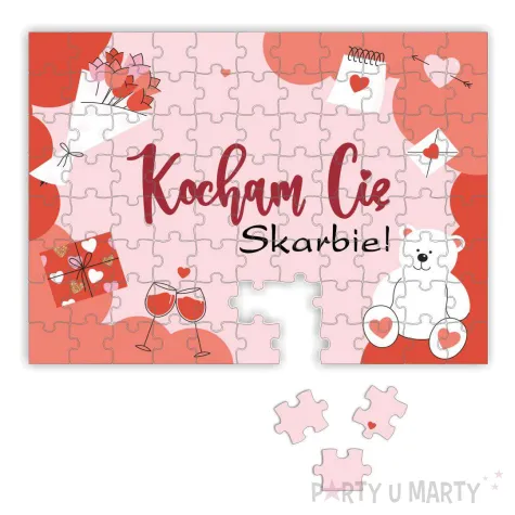xx puzzle kocham cie prezenty