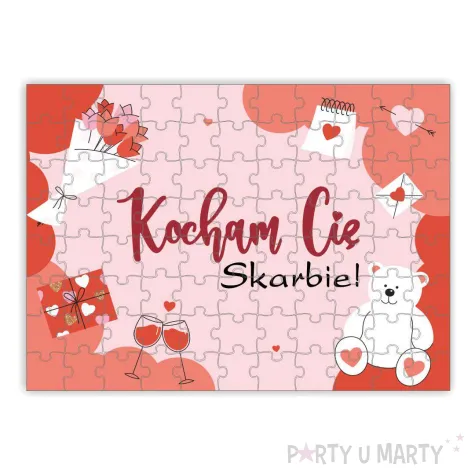 xx puzzle kocham cie prezenty