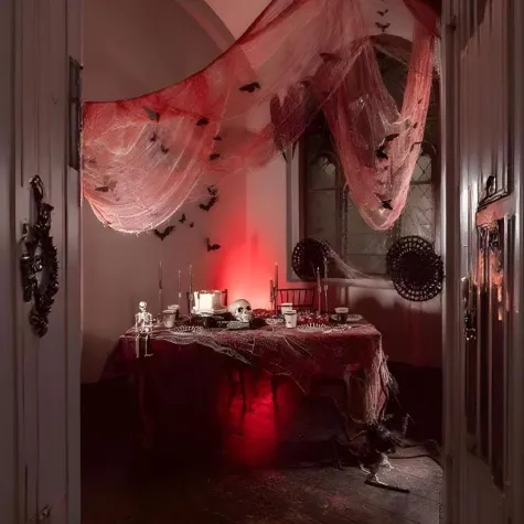 xx rozeta dekoracyjna pajeczyna czarny 50 cm