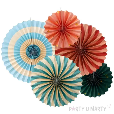 xx rozety dekoracyjne cyrk zestaw 26 43 cm 1 op 5 szt